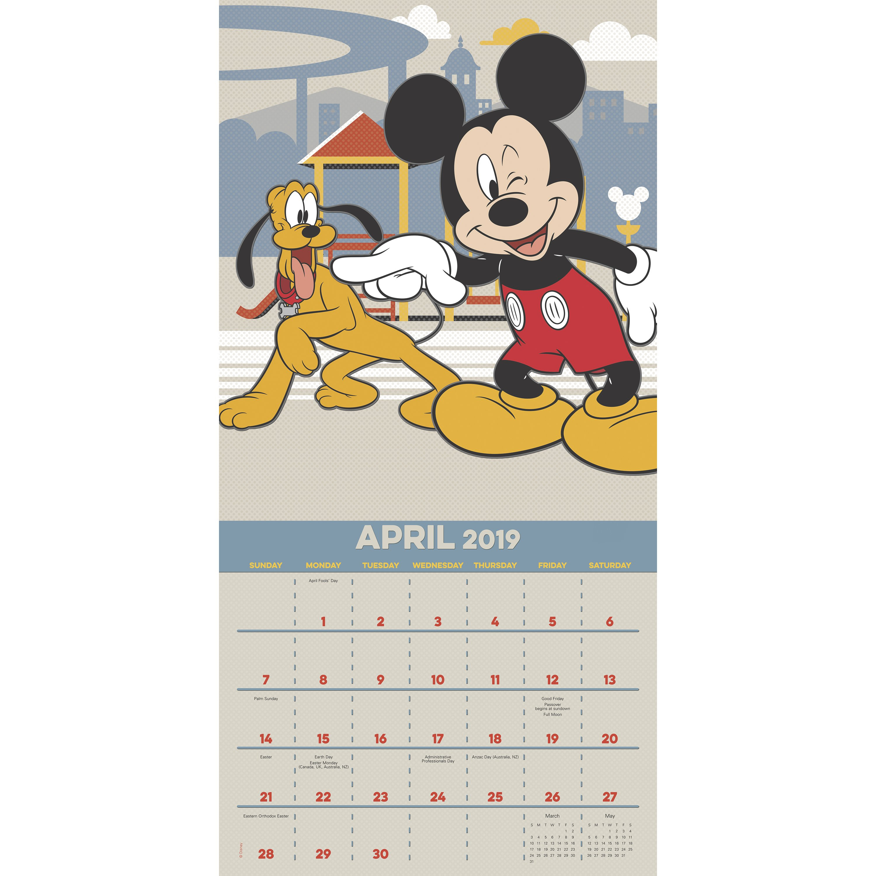 Mickey Mouse Calendar Lorie Raynell 9734