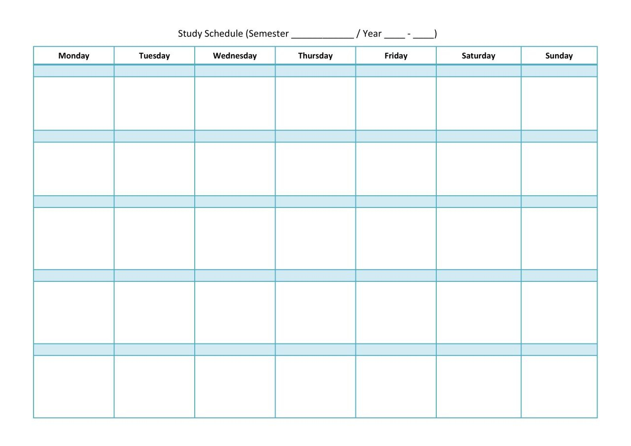 Mindofamedstudent | : Study Schedule Template. Perfect For