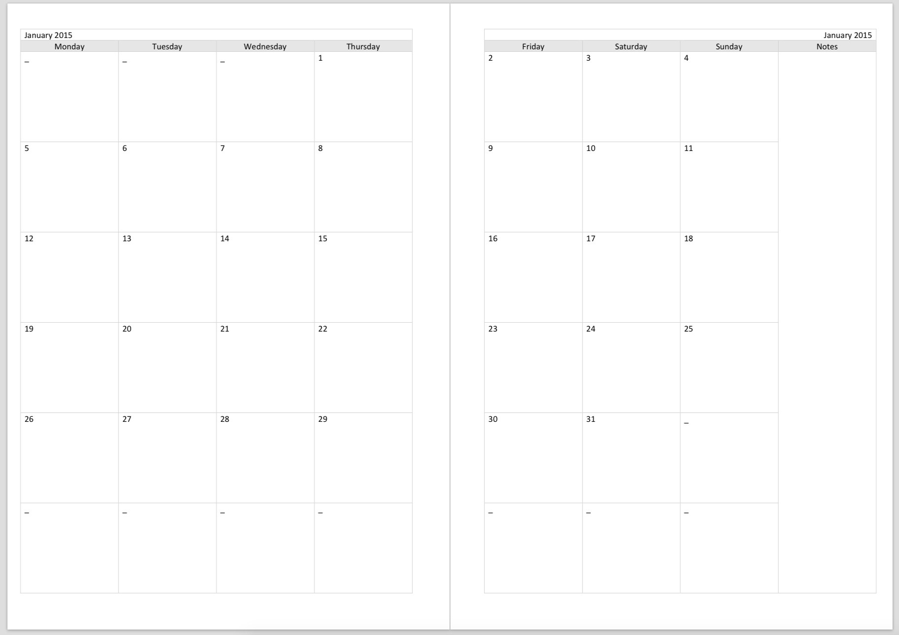 2-page-printable-monthly-calendar