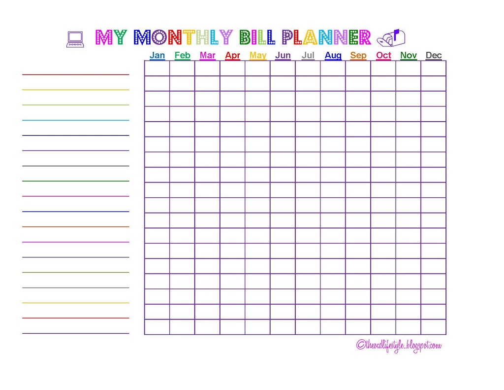 My New Monthly Bill Planner! | The Gold Project