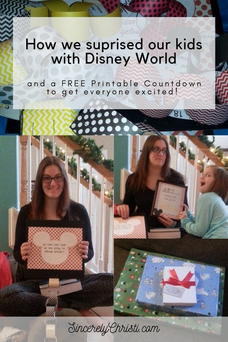 Our Disney Reveal And A Countdown Calendar Printable
