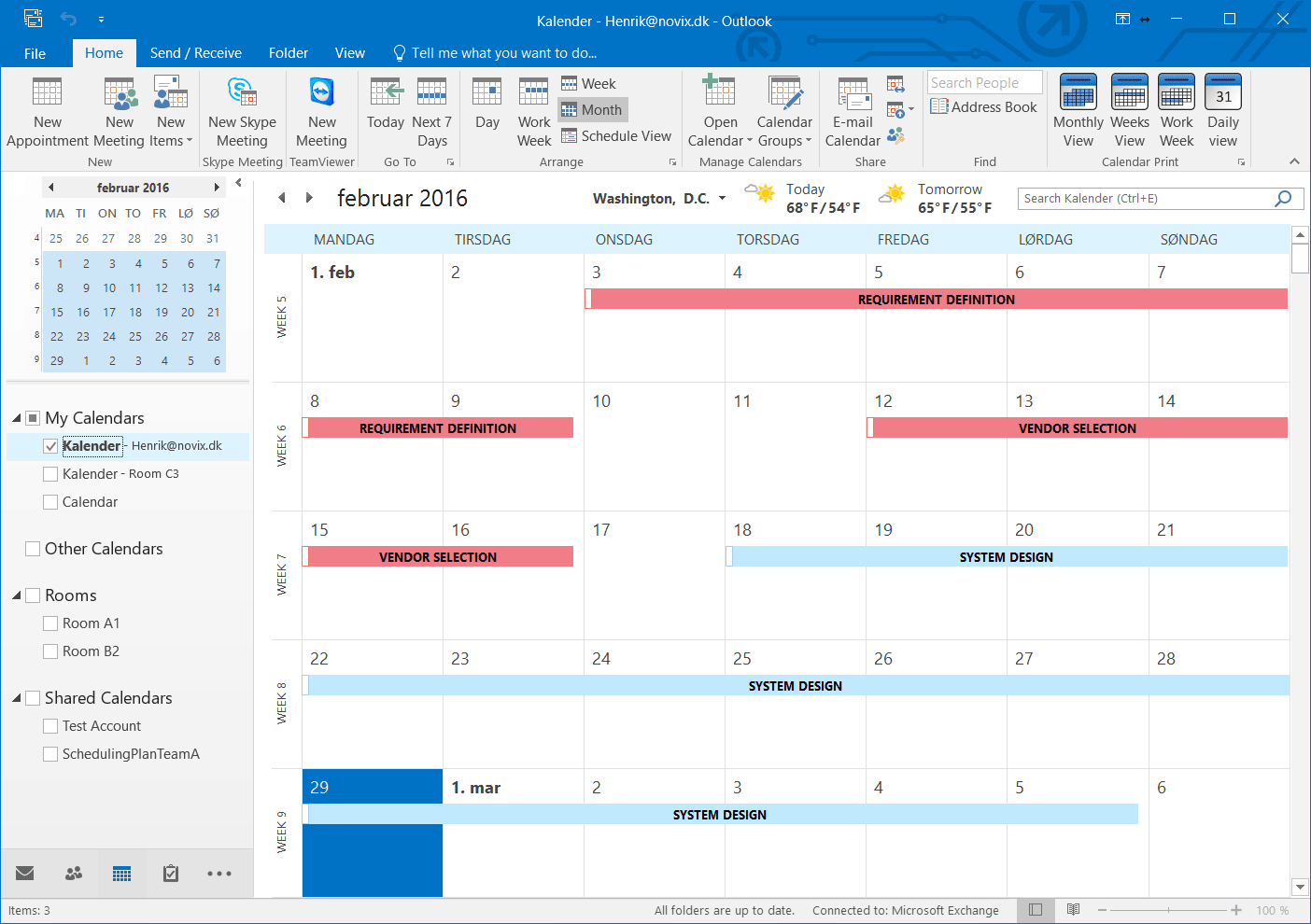 Outlook Printable Calendar In A4/a3 | Outlook Calendar Print