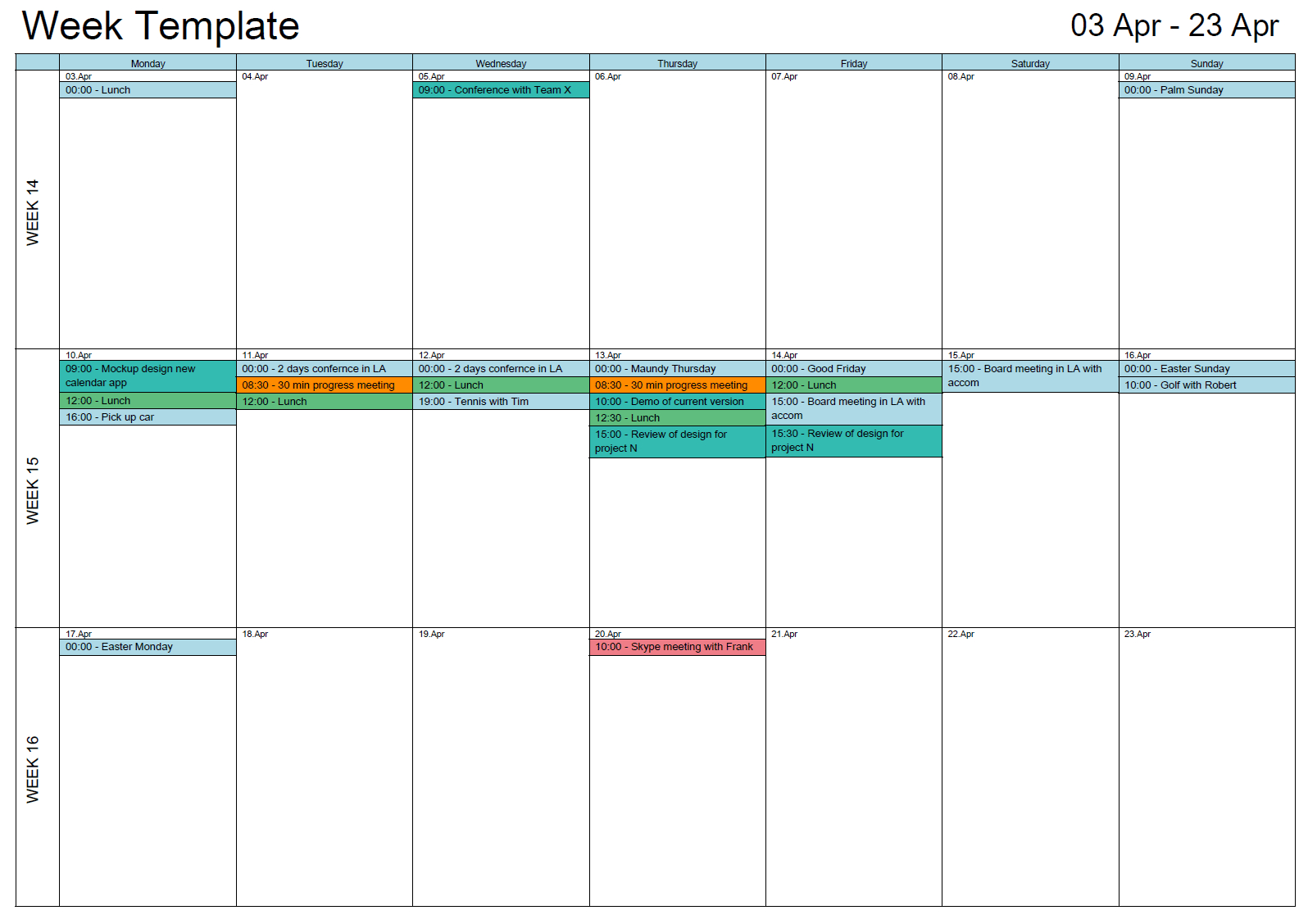 Outlook Blank Calendar Template Example Calendar Printable