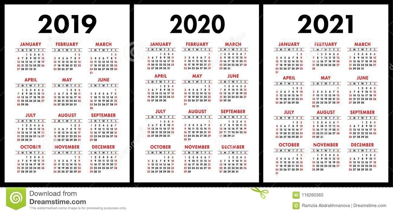 Perky 2 Year Pocket Calendar 2019 And 2020 • Printable Blank