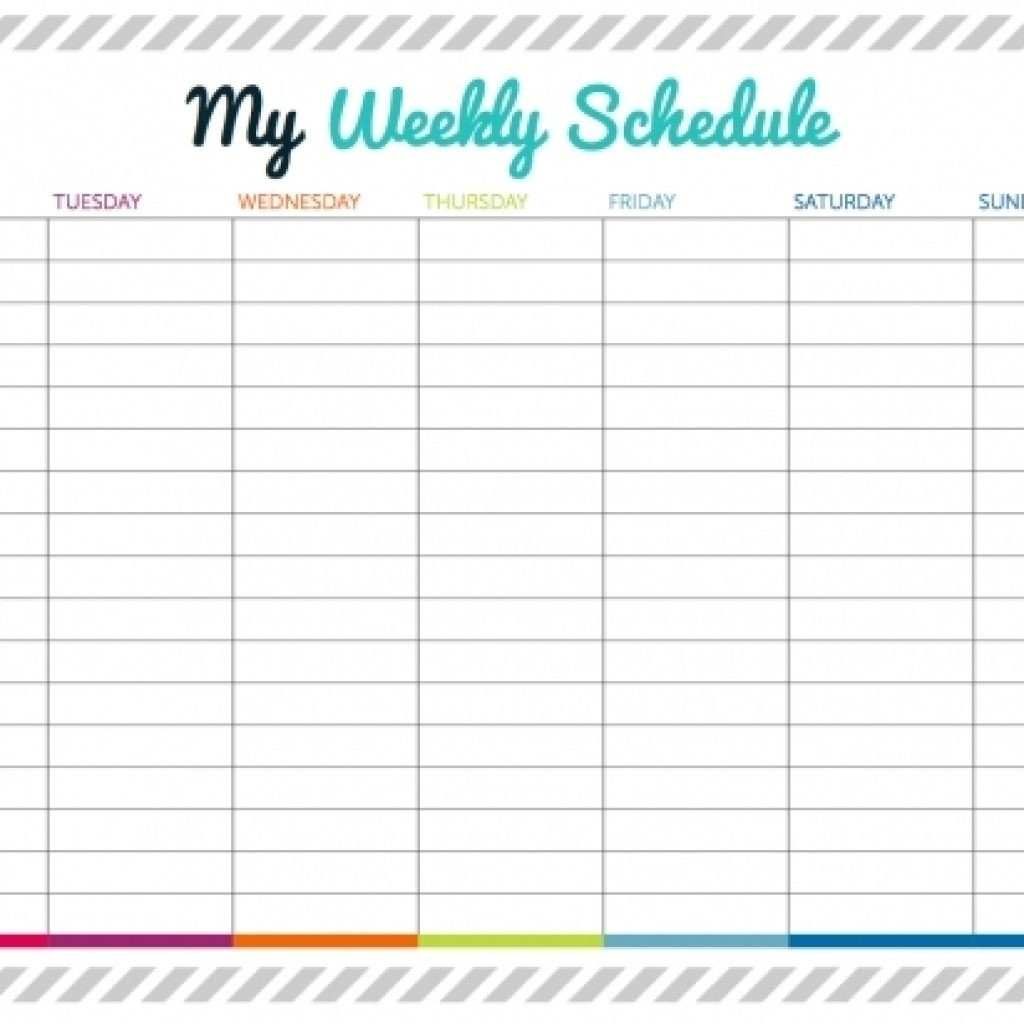 Pick Blank Weekly Schedule With Time Slots ⋆ The Best