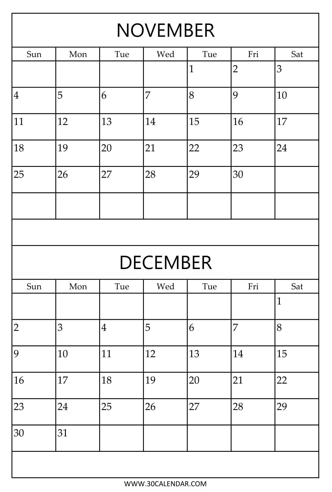 Print 2 Month Calendar | Thekpark-Hadong