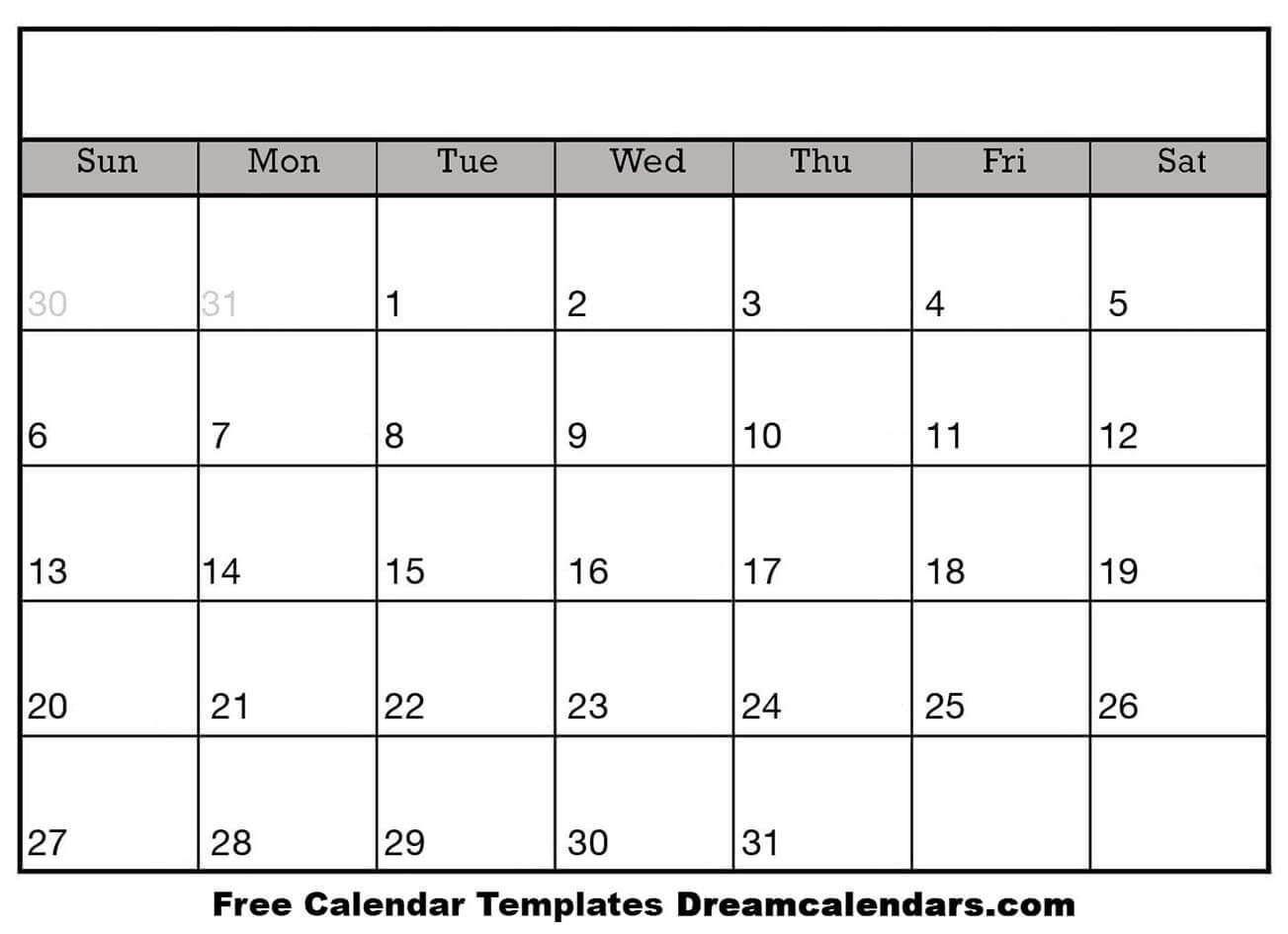 Example Of Calendar Printable Calendar