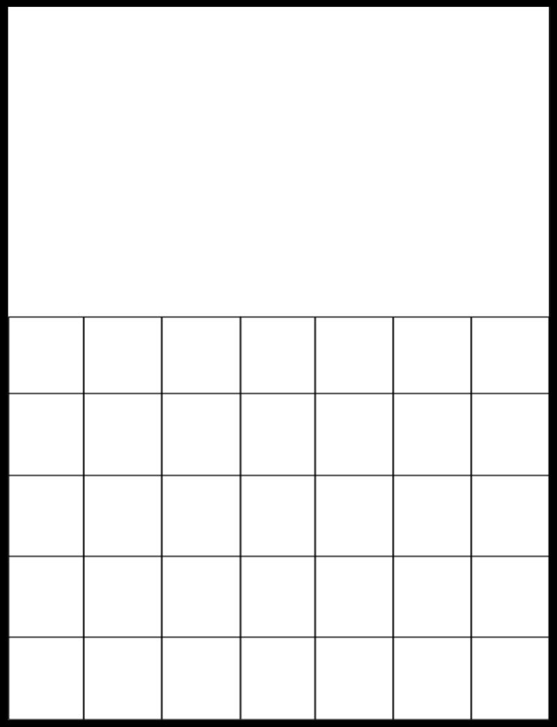 Printable Blank Calendar Grid | Calendar | Printable Blank