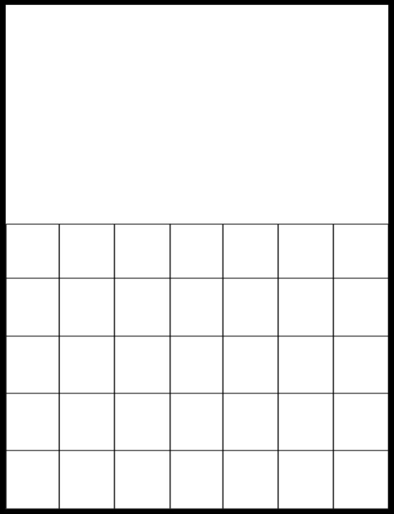 Blank Calendar Grid Printable