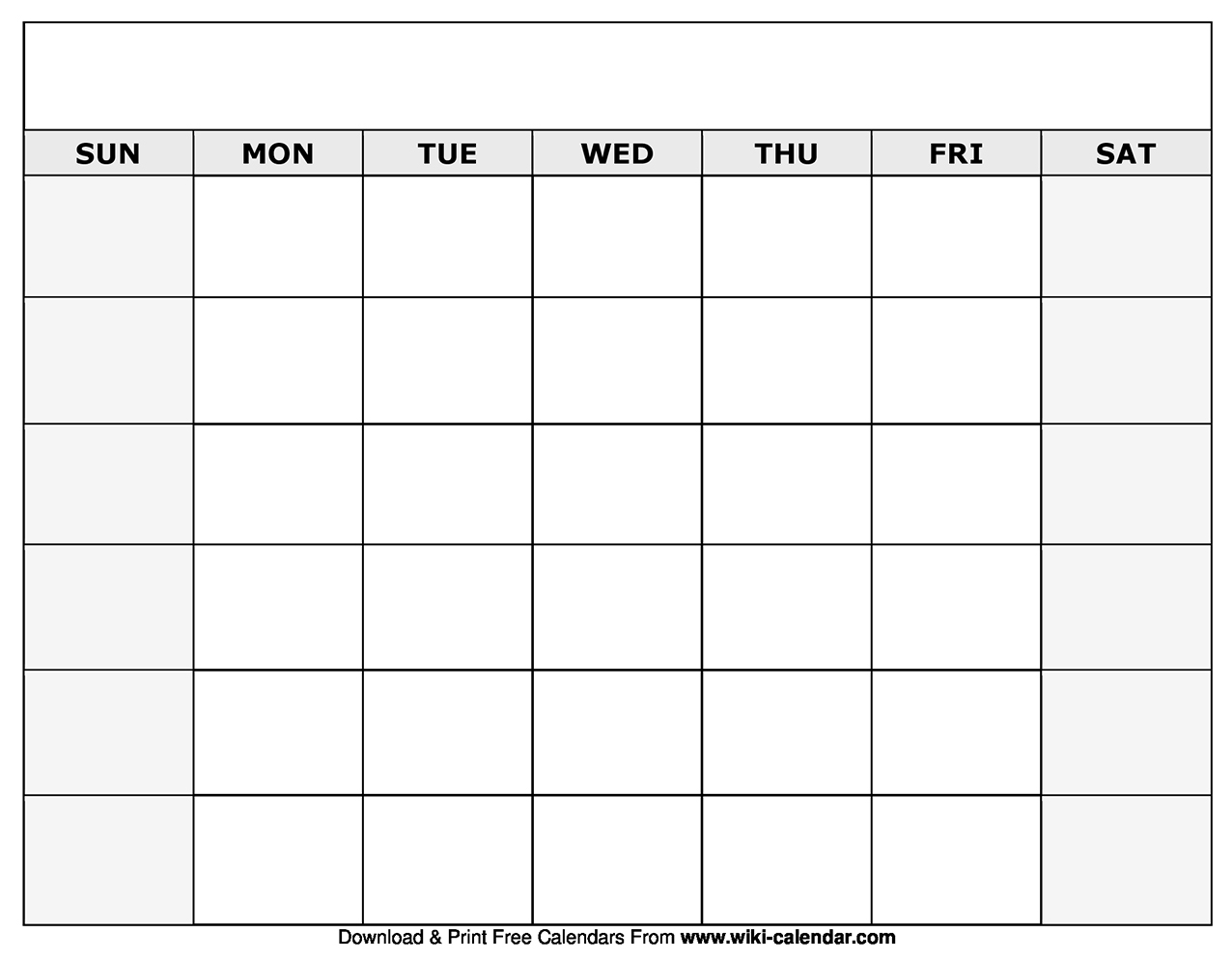 microsoft word blank monthly calendar template