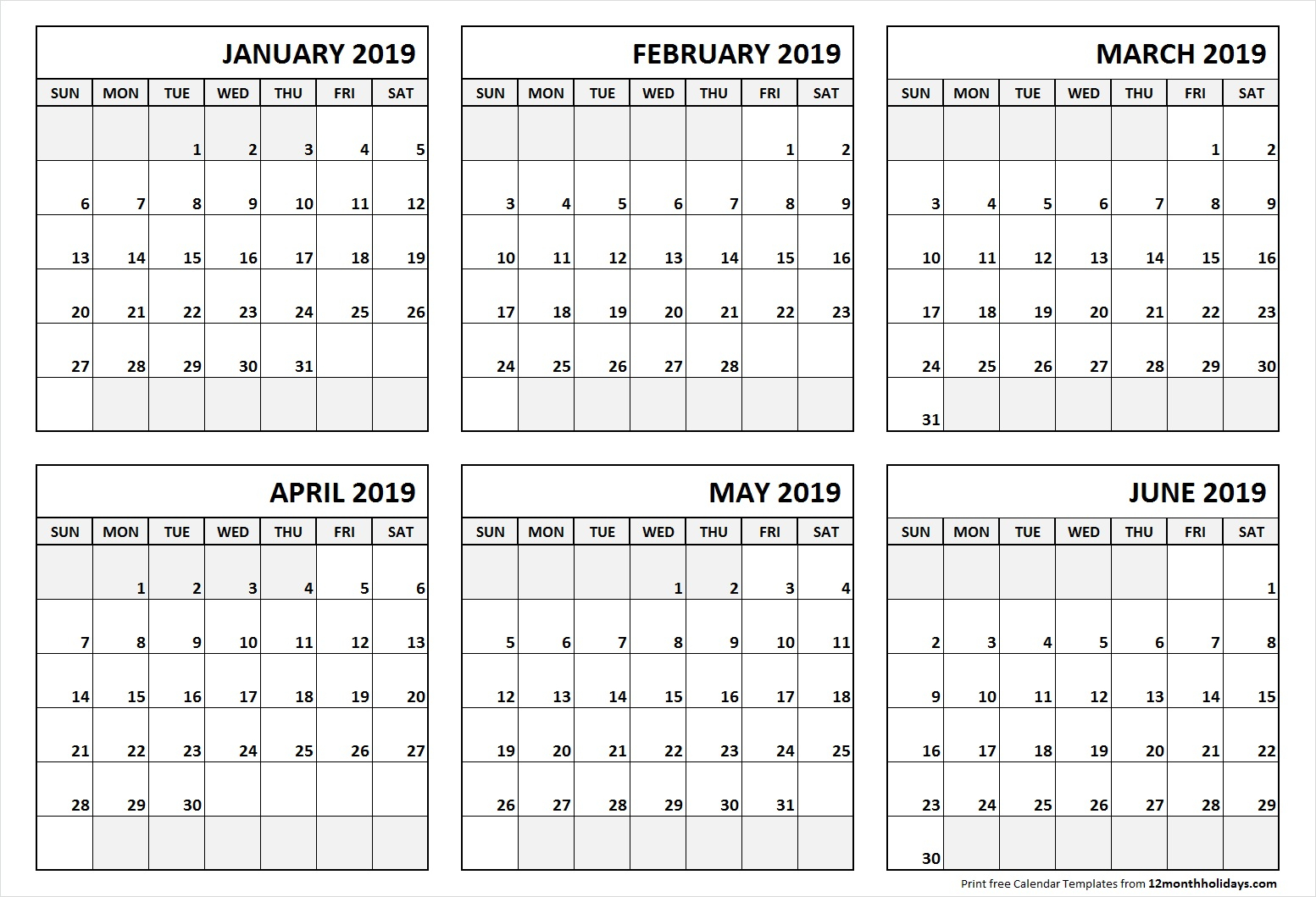 Free Printable 6 Month Calendar 2024 Mindy Sybille