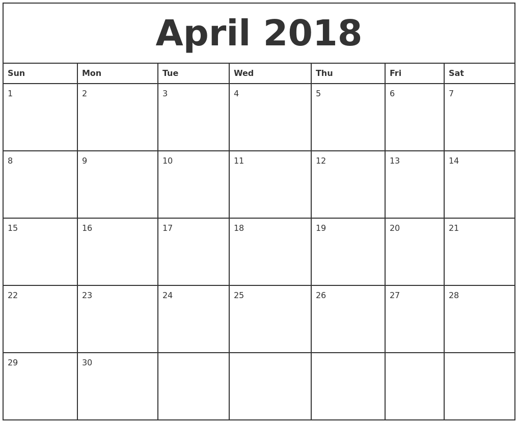 Printable Calendar 2018 Calendar Lab | Printable Calendar 2019