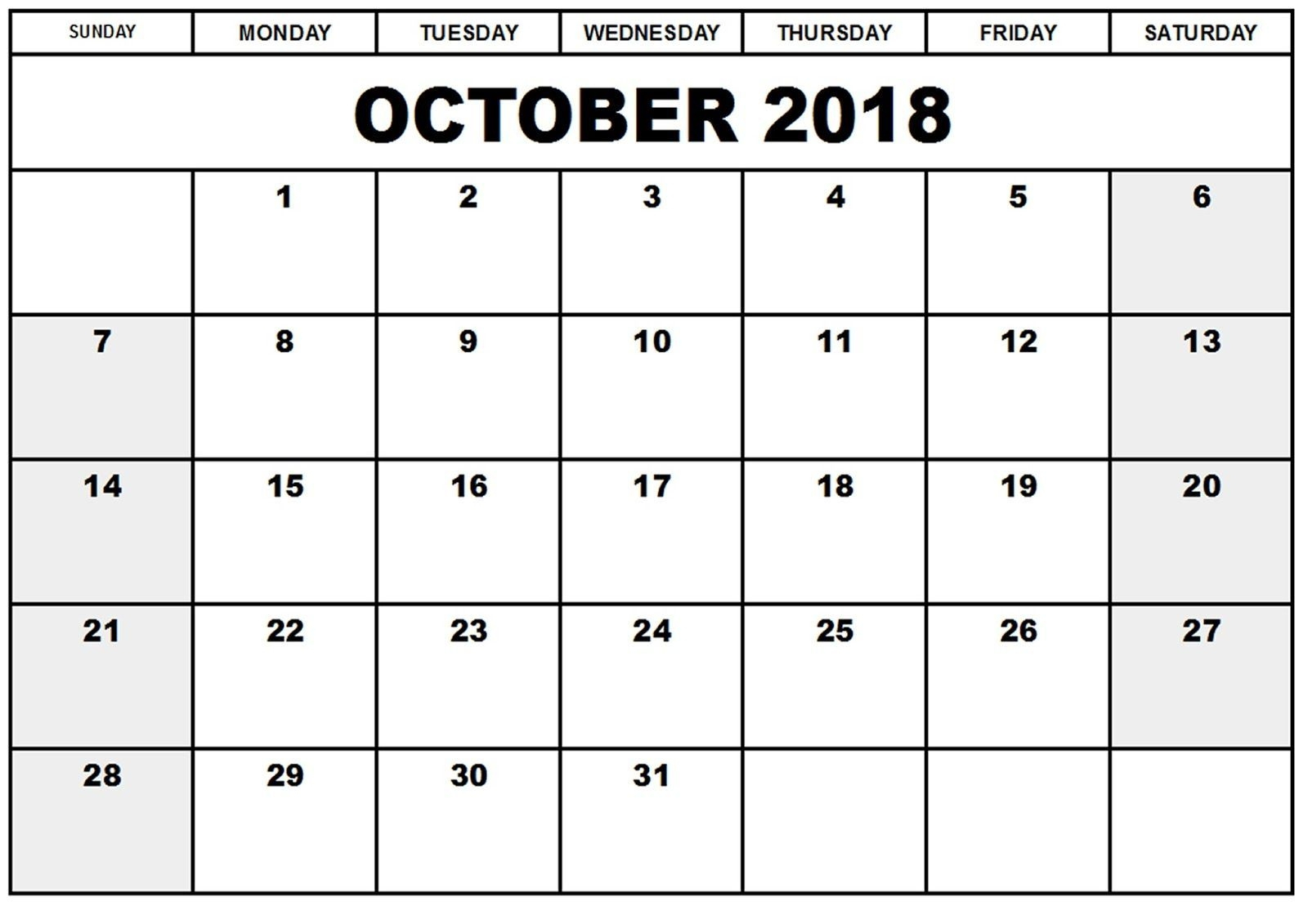 Printable Calendar 2018 November Legal Size | Calendar
