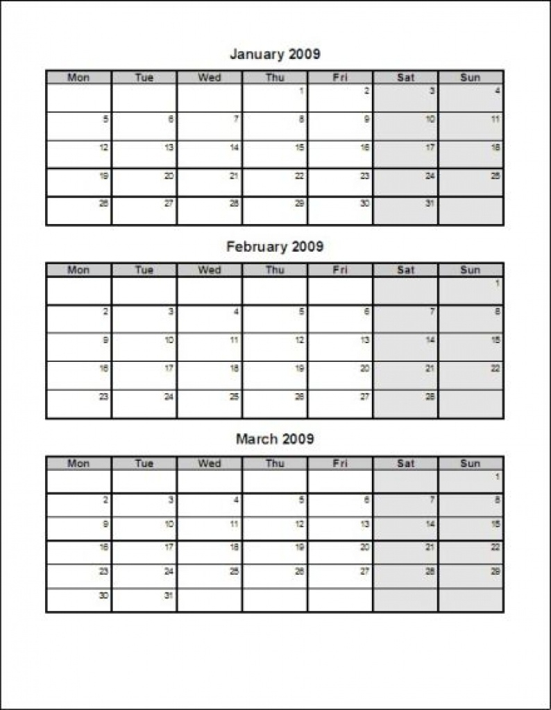 calendar templates 3months per page example calendar