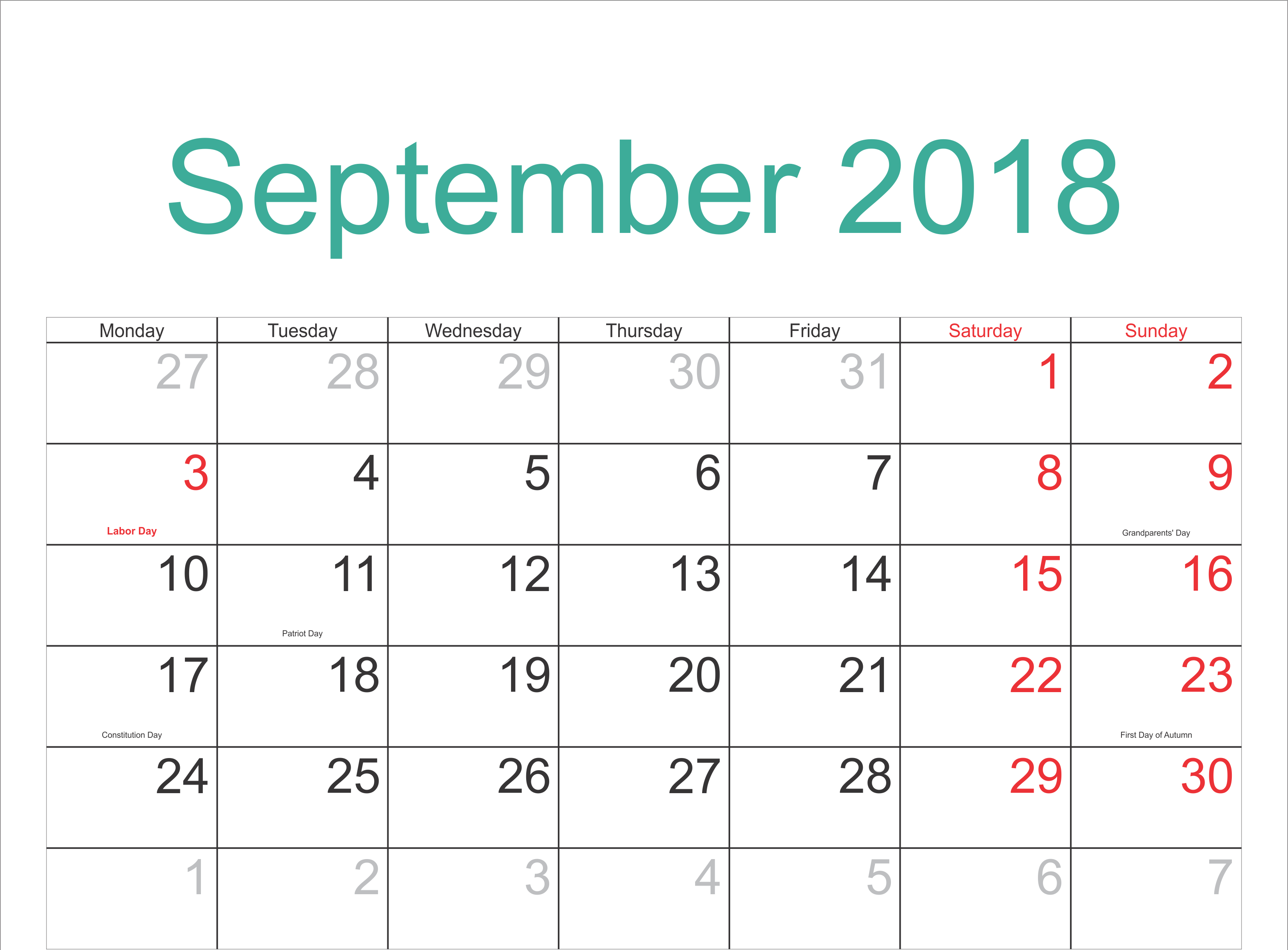 Printable Calendar 2018 With Jewish Holidays | Printable