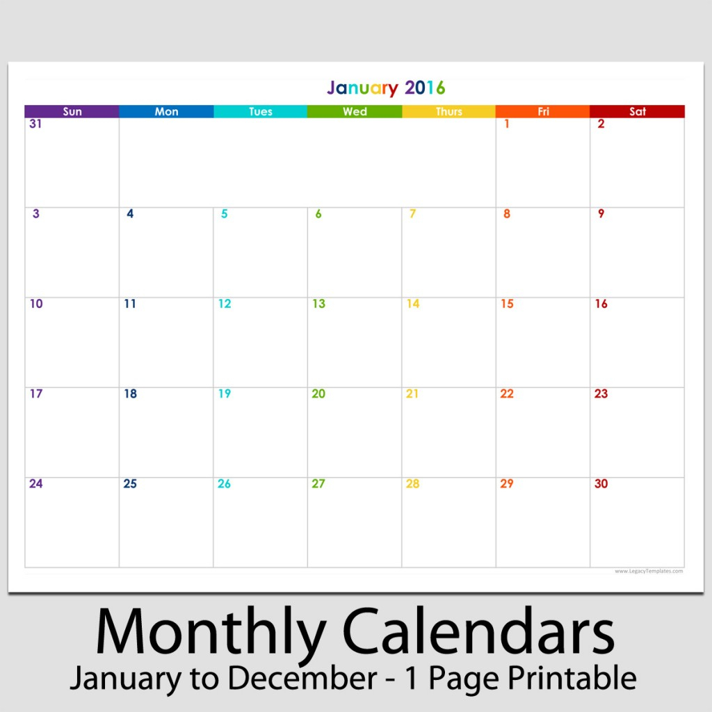 Printable Calendar 8 X 11 | Printable Calendar 2019