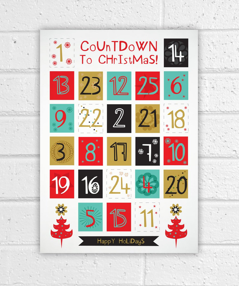 Printable Holiday Countdown Calendar Template Example Calendar Printable