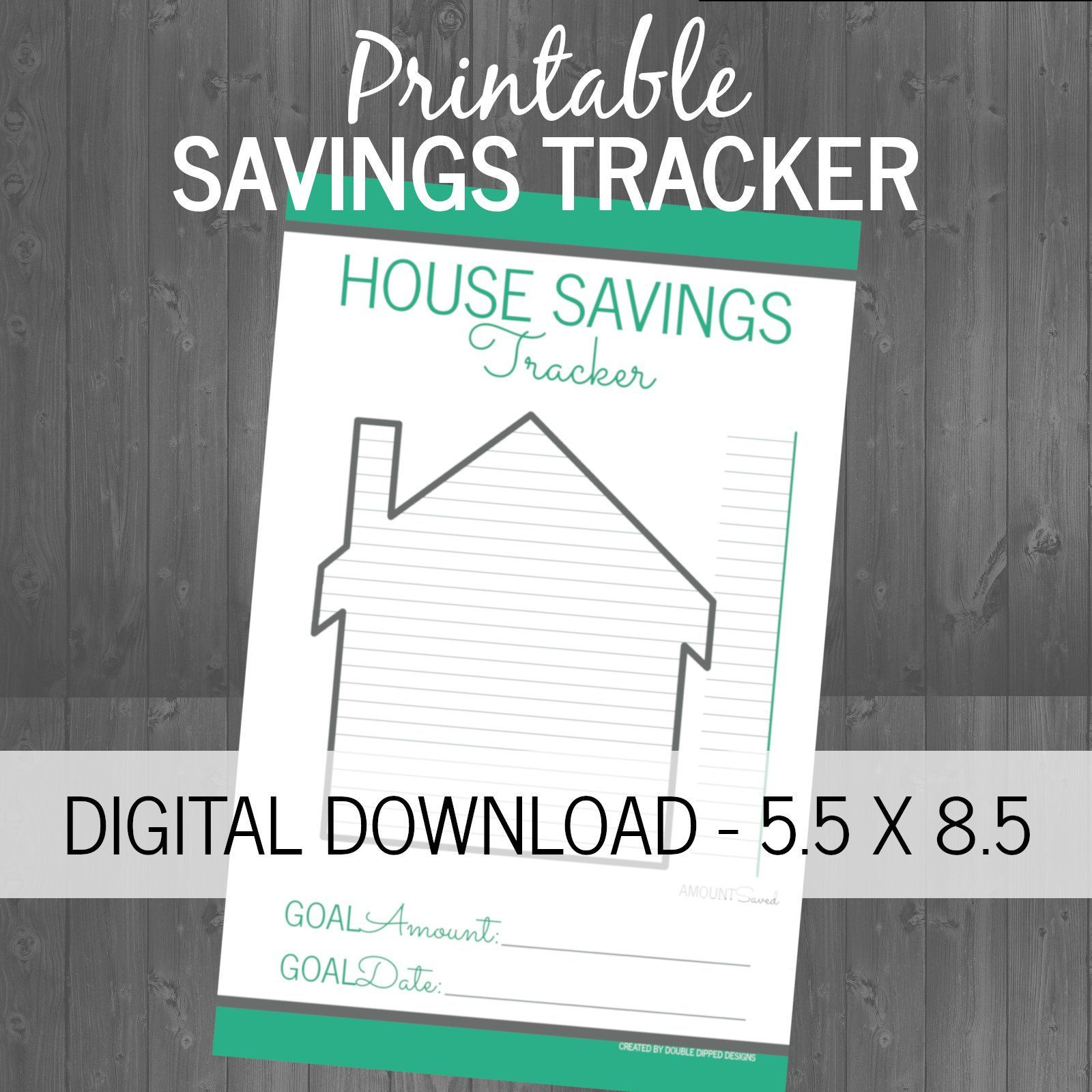 Printable Down Payment Financial Savings Planner | Family