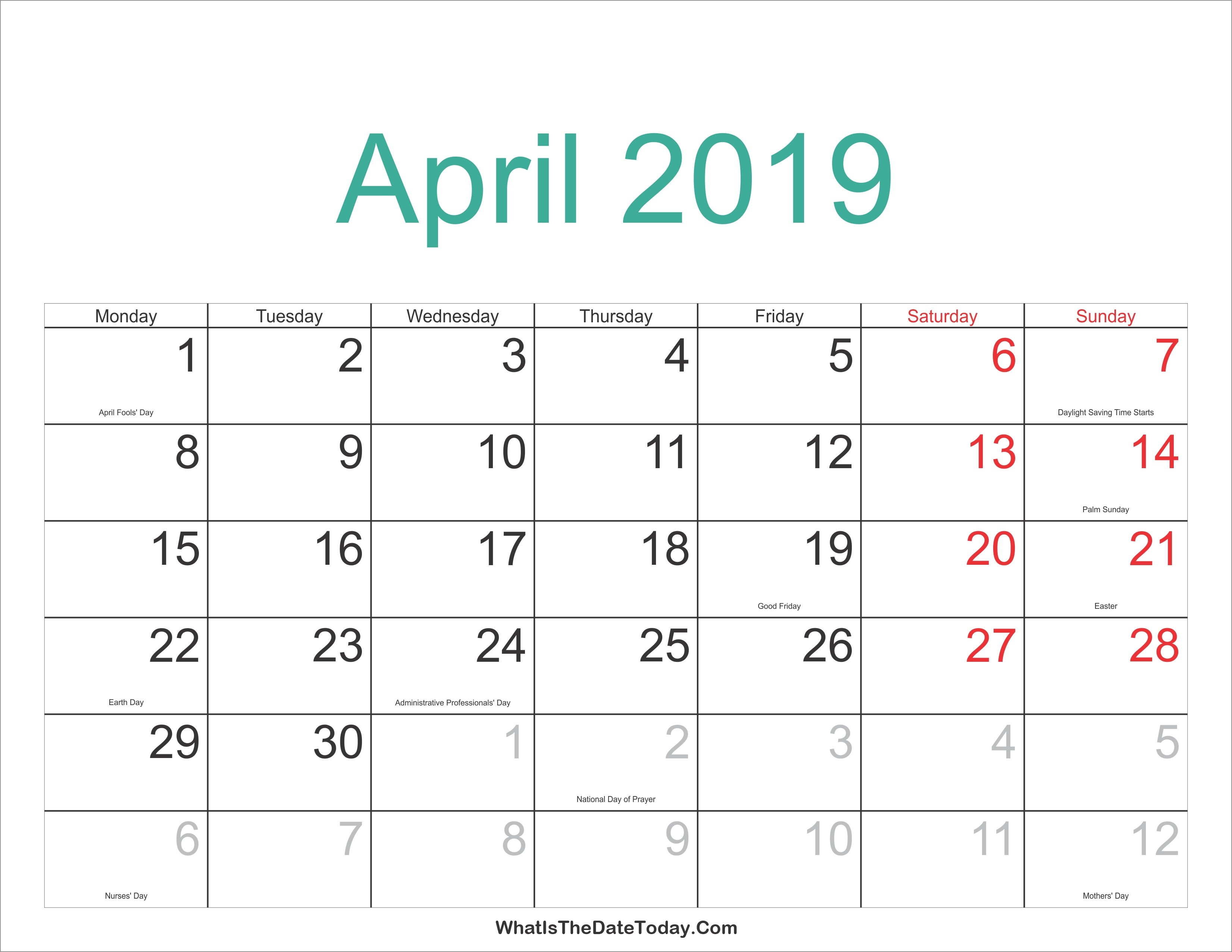 2020 Monthly Calendars To Print With Jewish Holidays