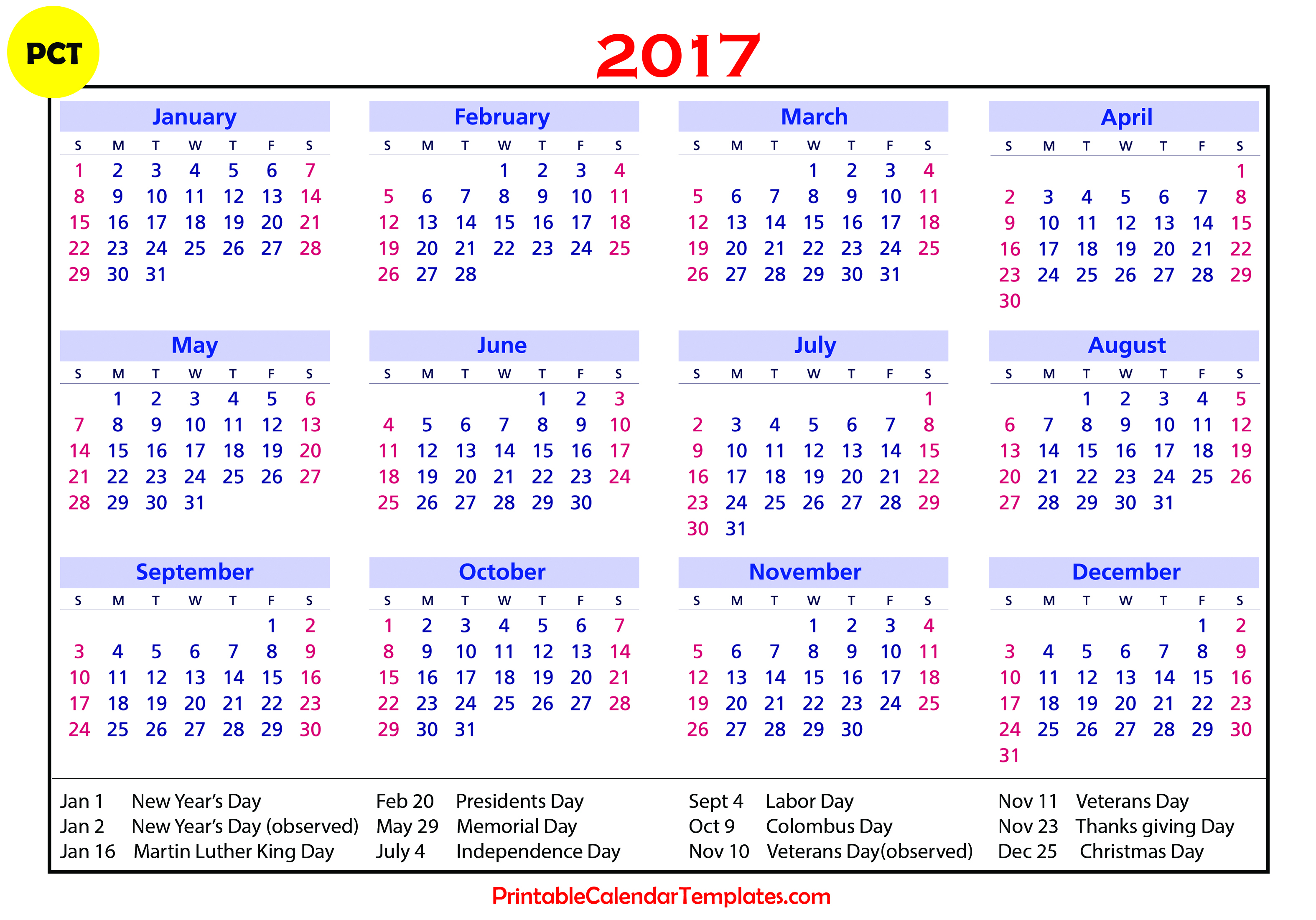 Printable Julian Calendar 1 Page Example Calendar Printable