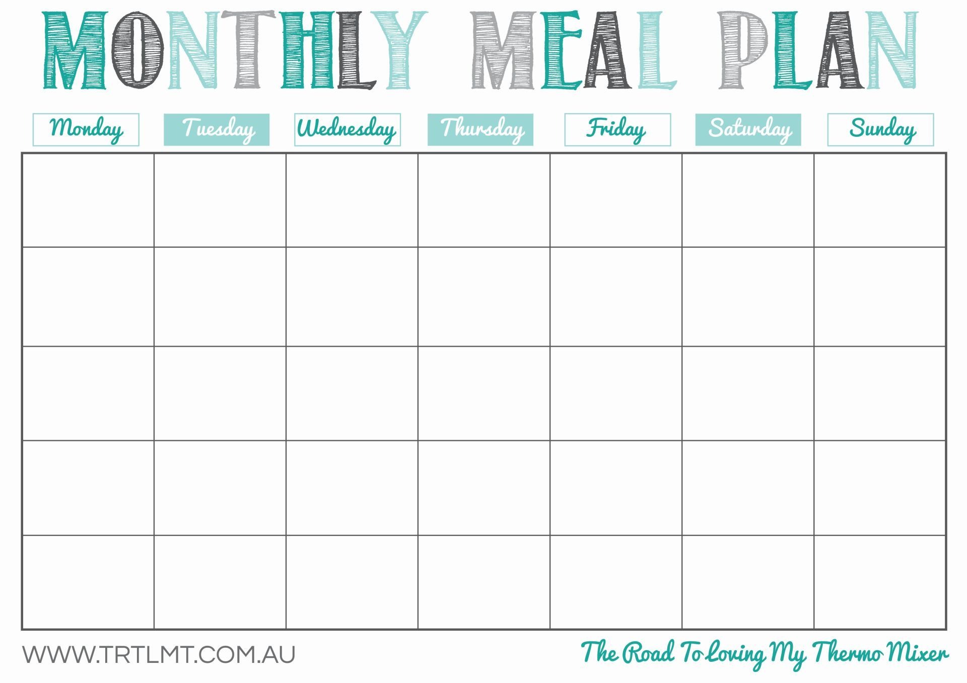 Calander Of Monthly Food Days