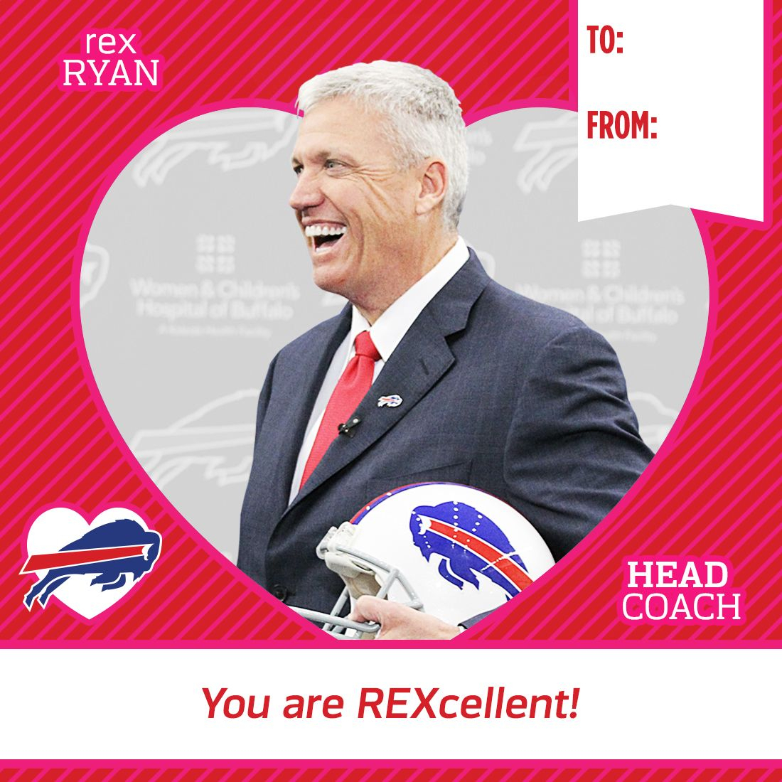 Printable Valentine&#039;s Day Cards | Buffalo Bills | Buffalo