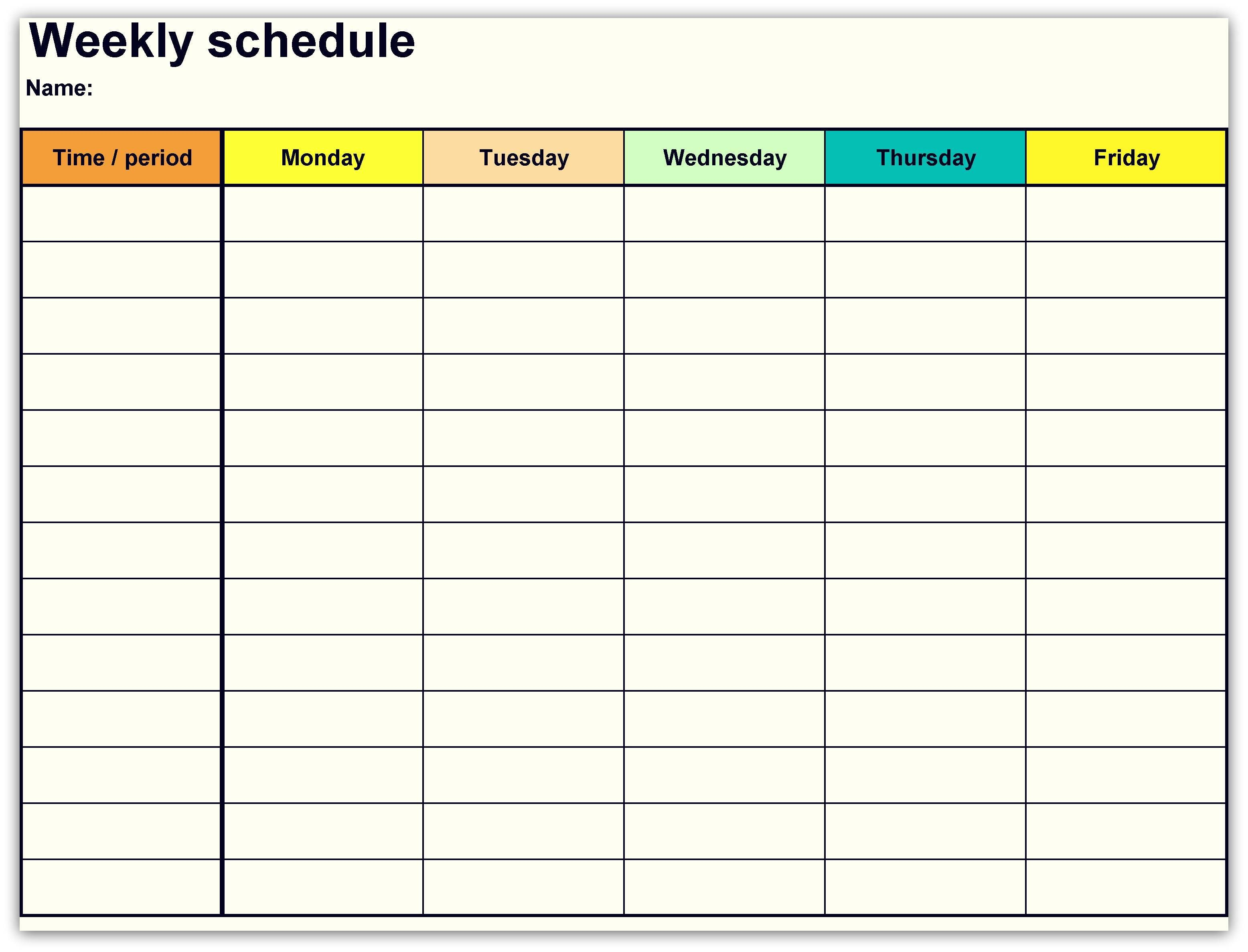 Printable Weekly Calendar Template Unique New Google Docs