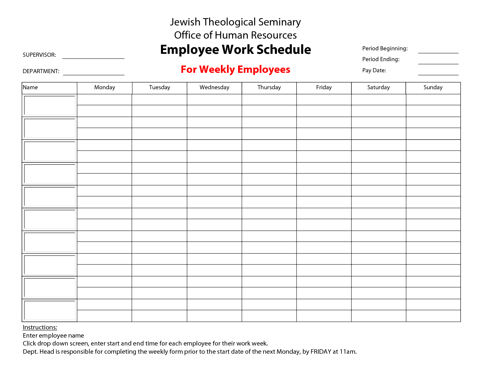 Printable+Employee+Work+Schedule+Template | Bored At Work