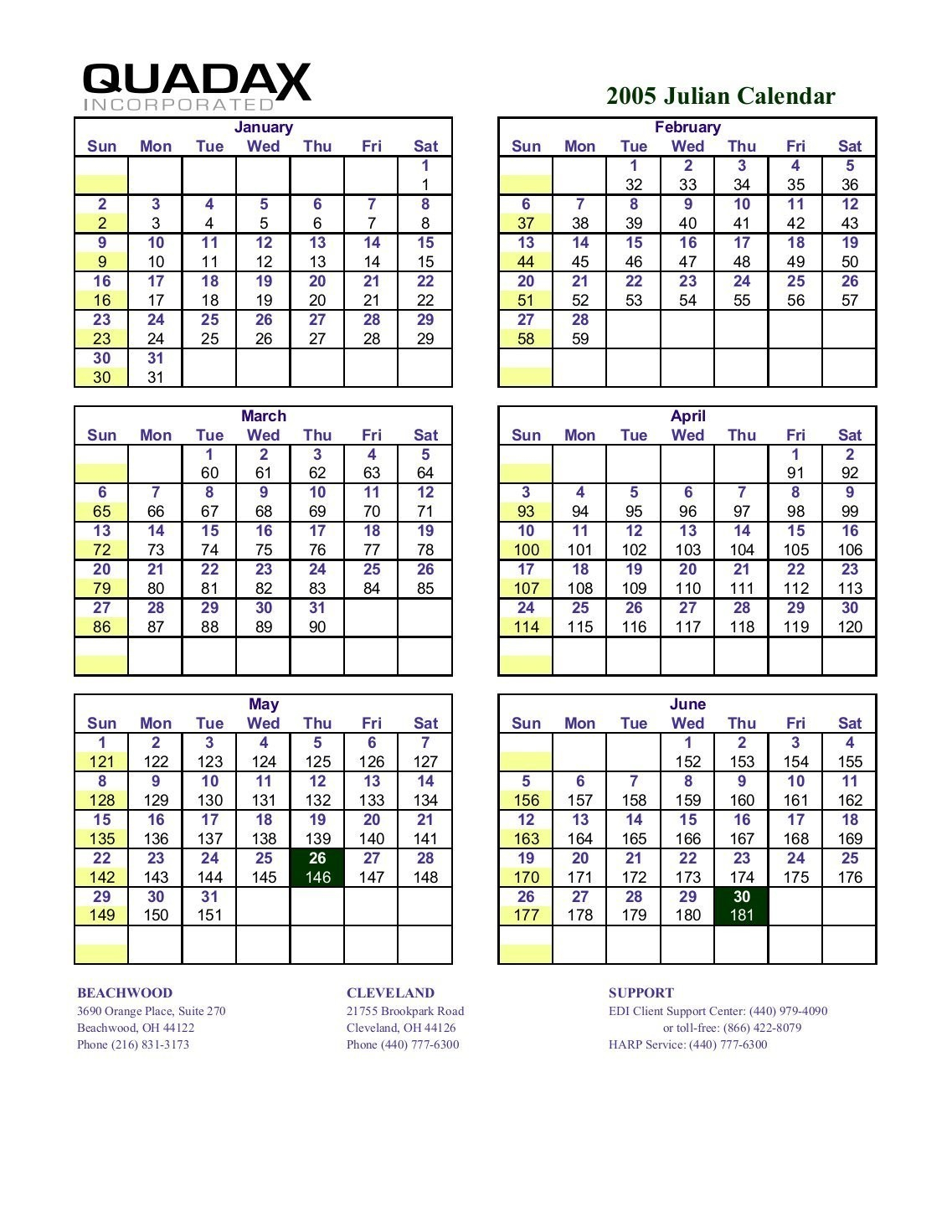 Quadax Julian Calendar - Calendar