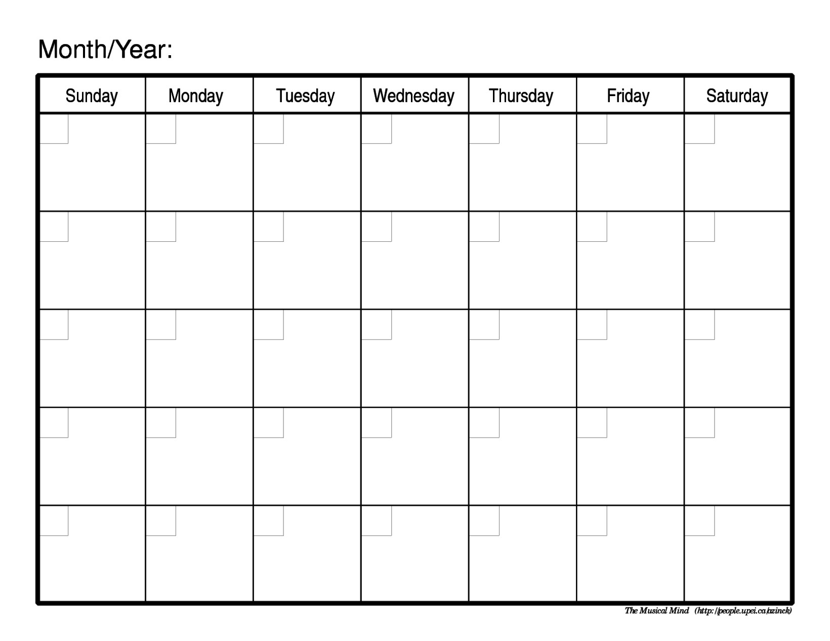 free blank printable monthly calendar monday friday example