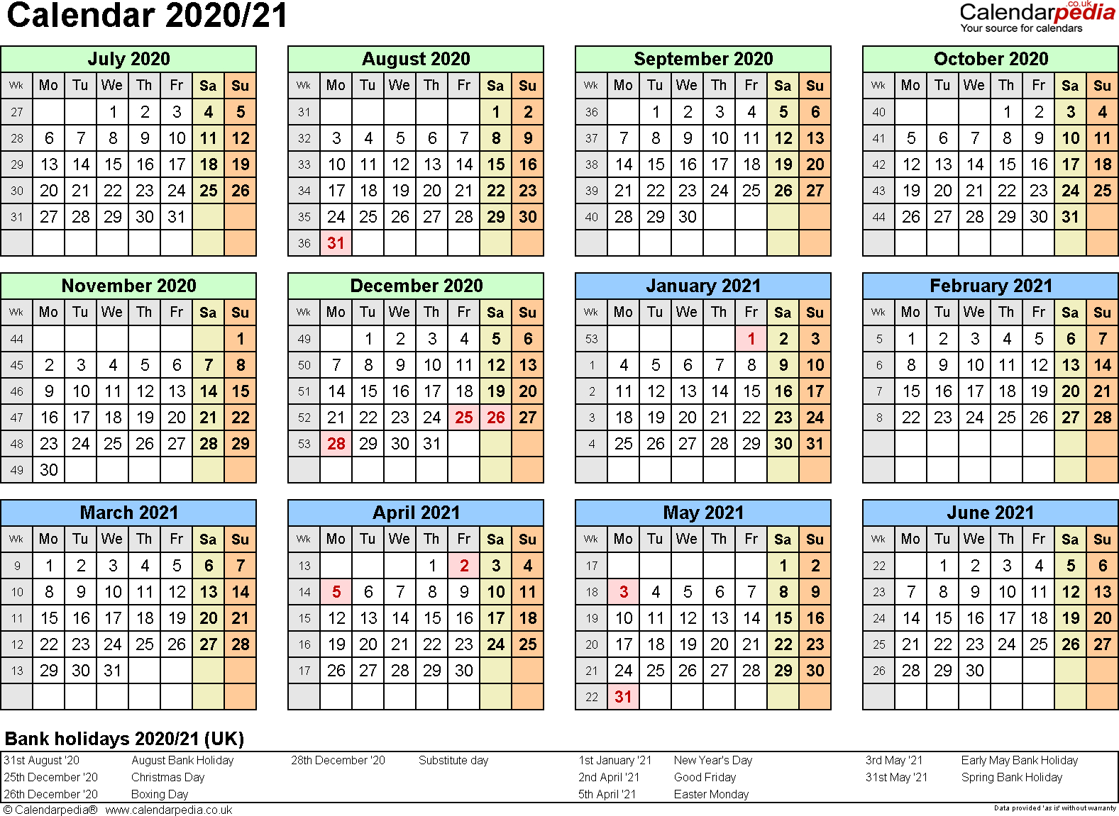 Six Monthly New Zealand Calendars | Example Calendar Printable