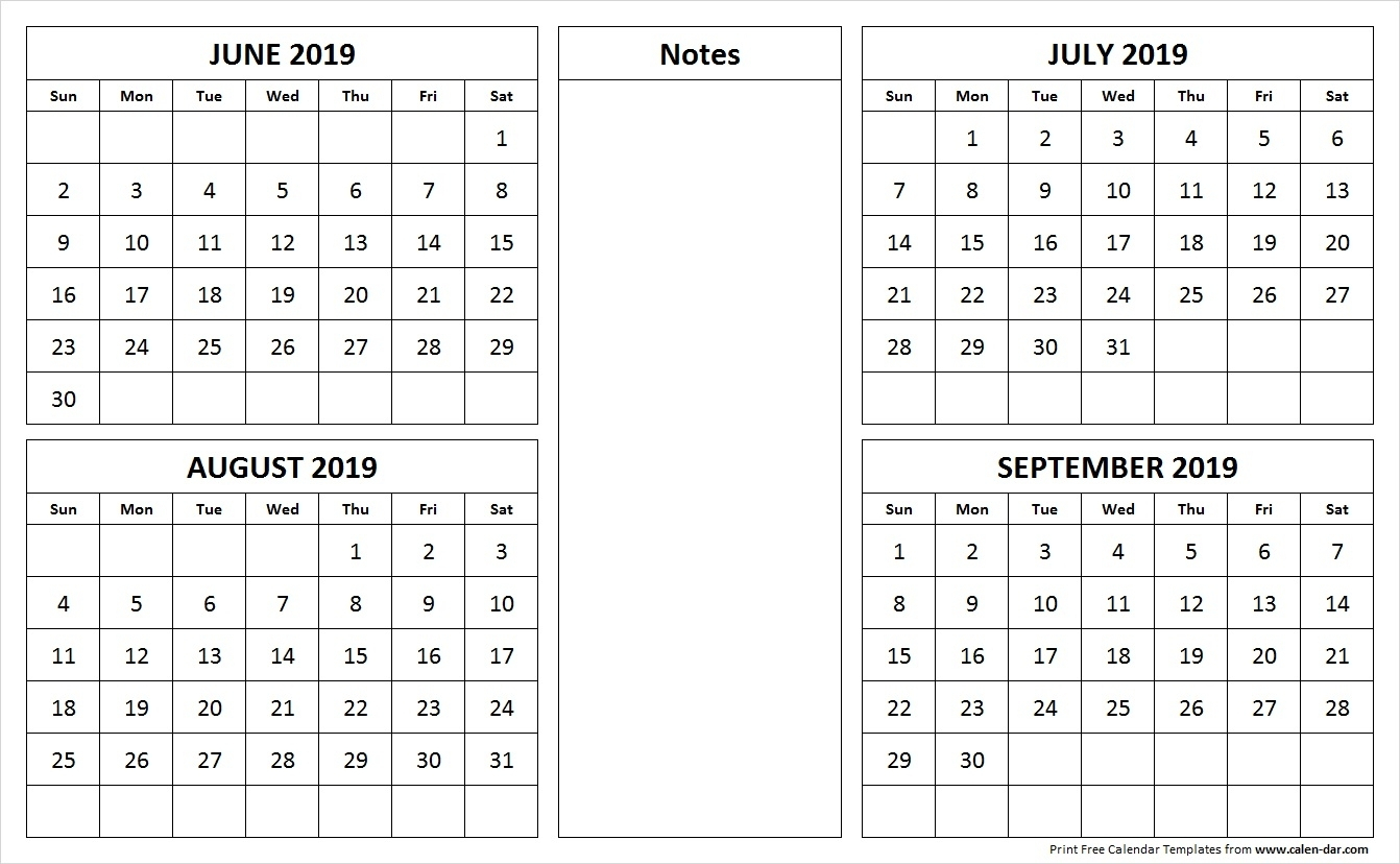 Take August To September Calendar 2019 ⋆ The Best Printable