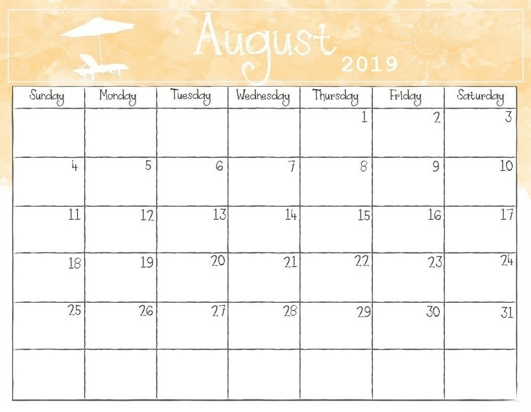 Take Calendar 2019 August Through December ⋆ The Best