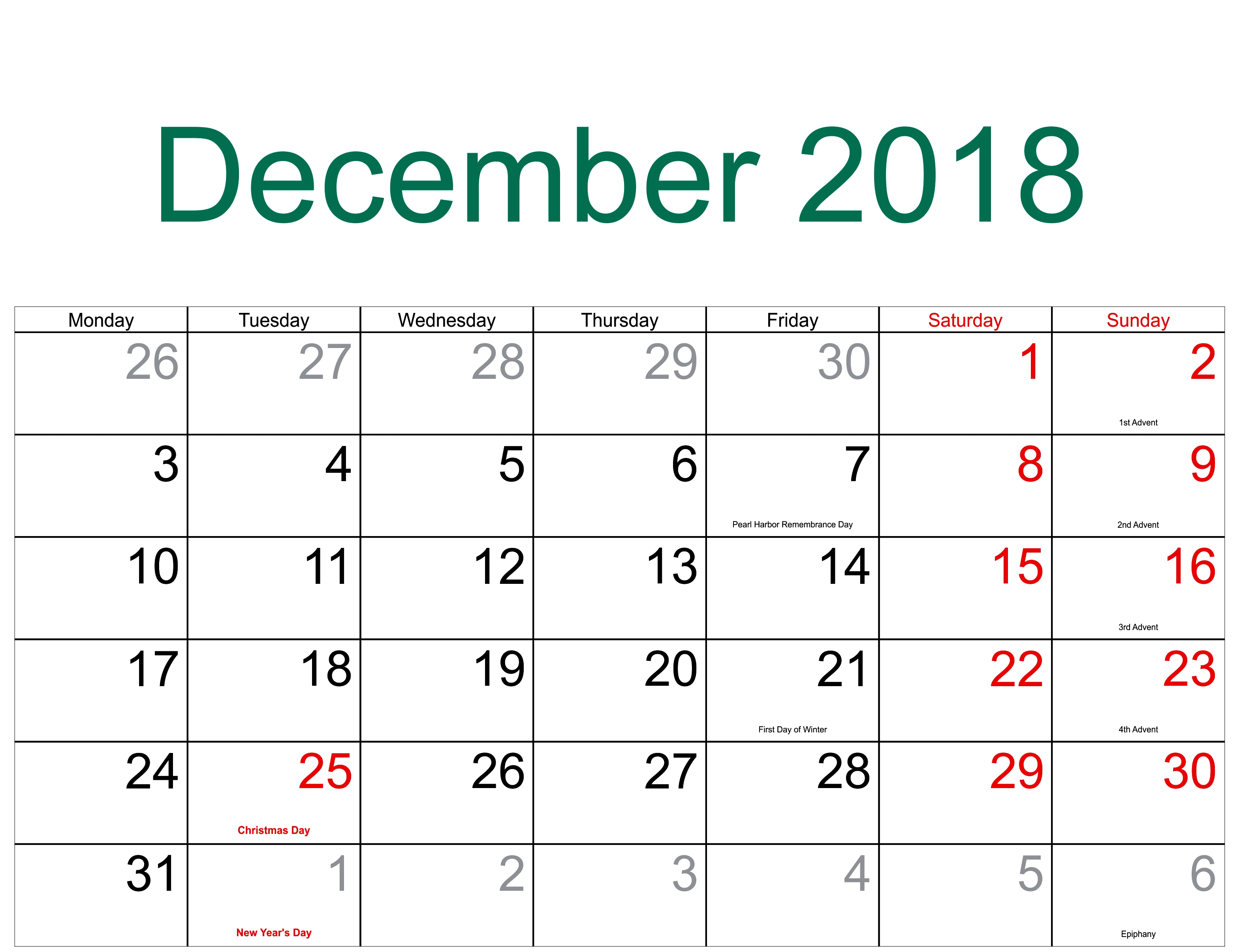 Take Daily Catholic Calendar December 2019 ⋆ The Best