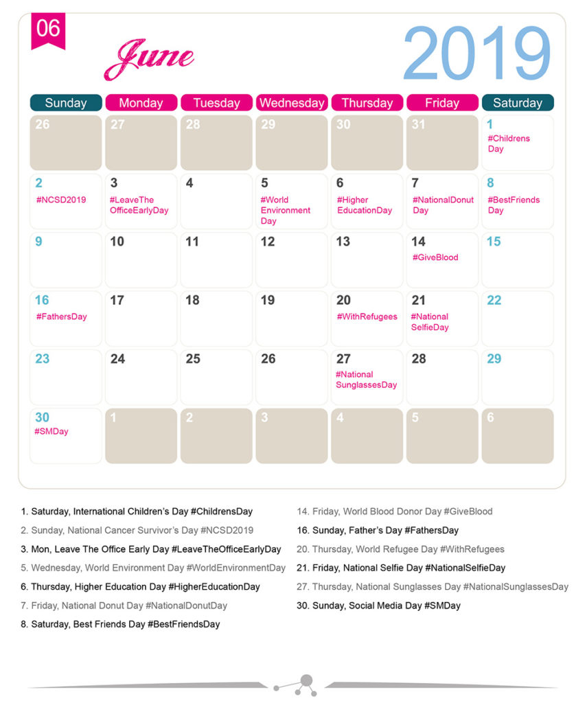 The 2019 Social Media Holiday Calendar - Make A Website Hub