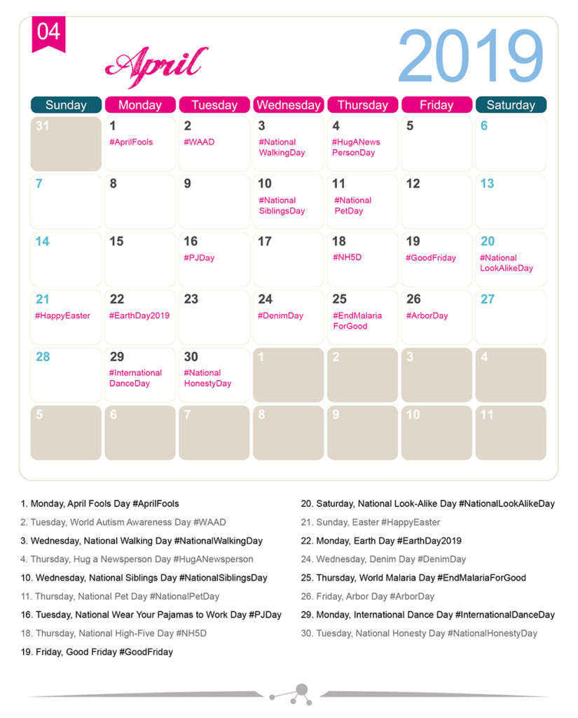 The 2019 Social Media Holiday Calendar - Make A Website Hub