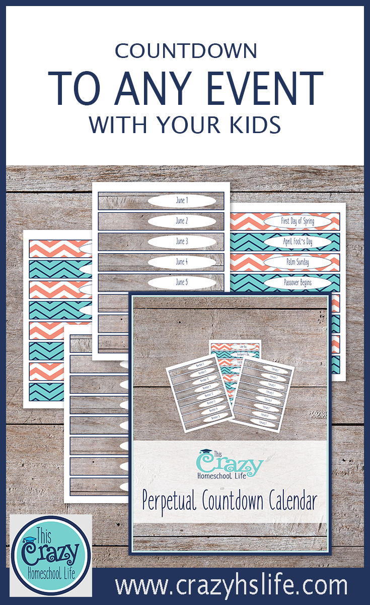 The Printable Perpetual Countdown Calendar | This Crazy