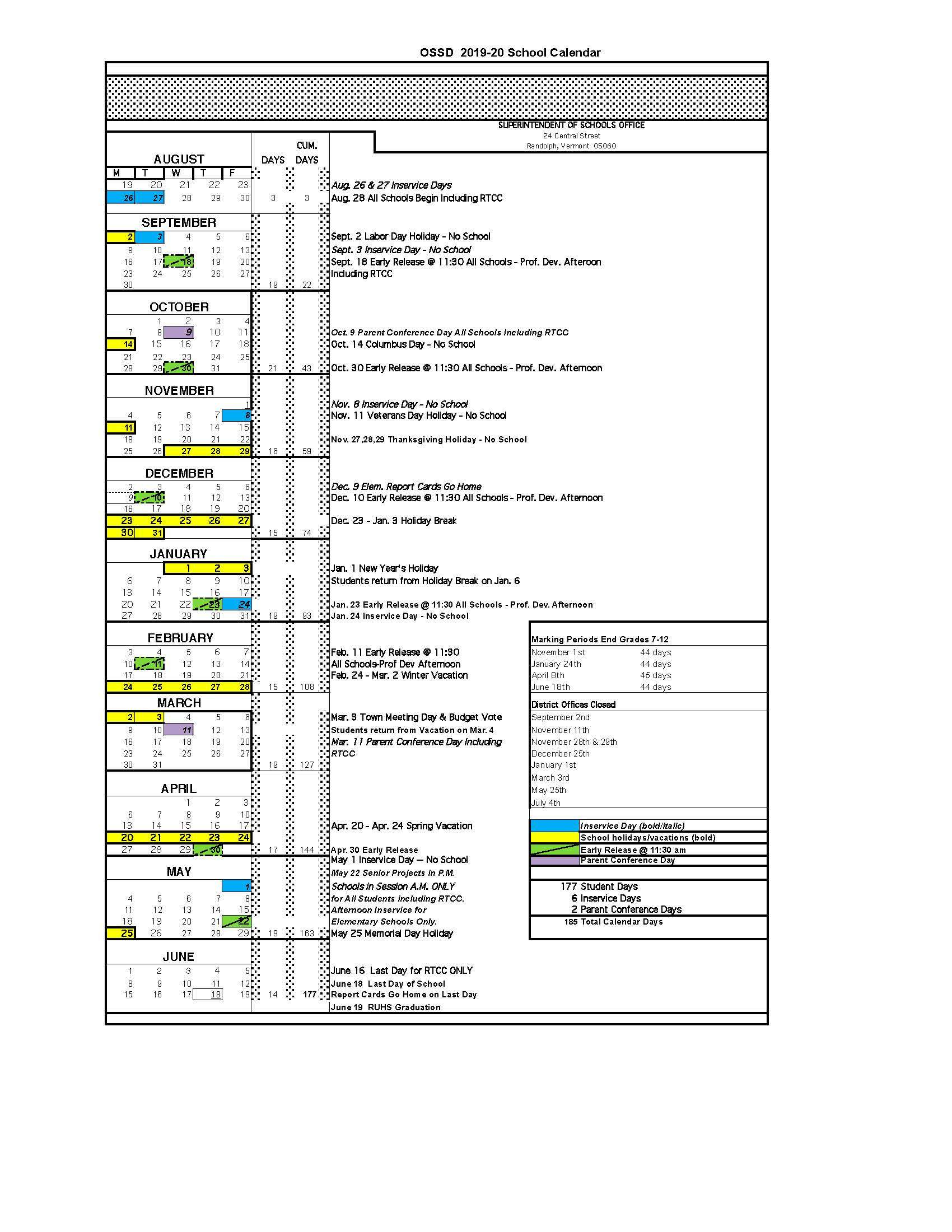 Attendance Calendar Printable 2020-20 | Example Calendar Printable