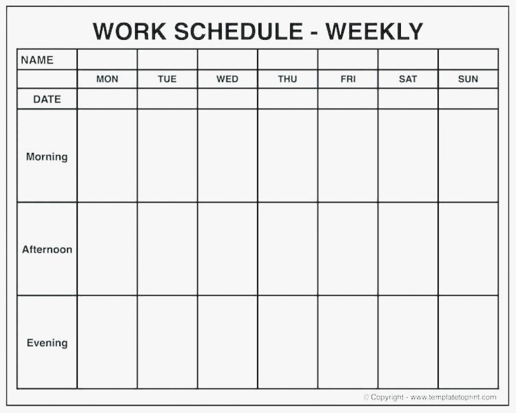 Printable One Week Calendar With Time Slots | Example ...