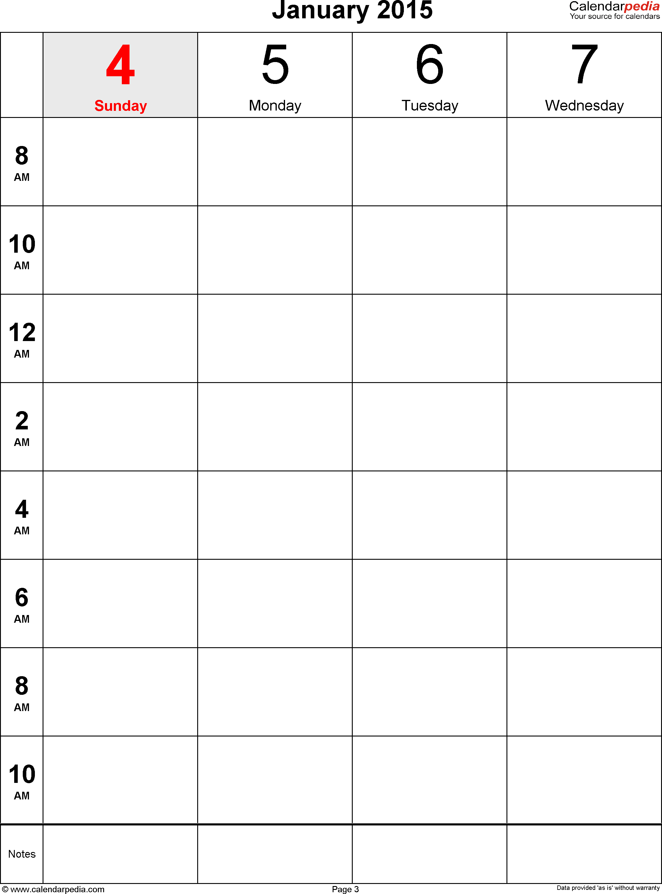 Weekly Calendar For Word Free Printable Templates Schedule