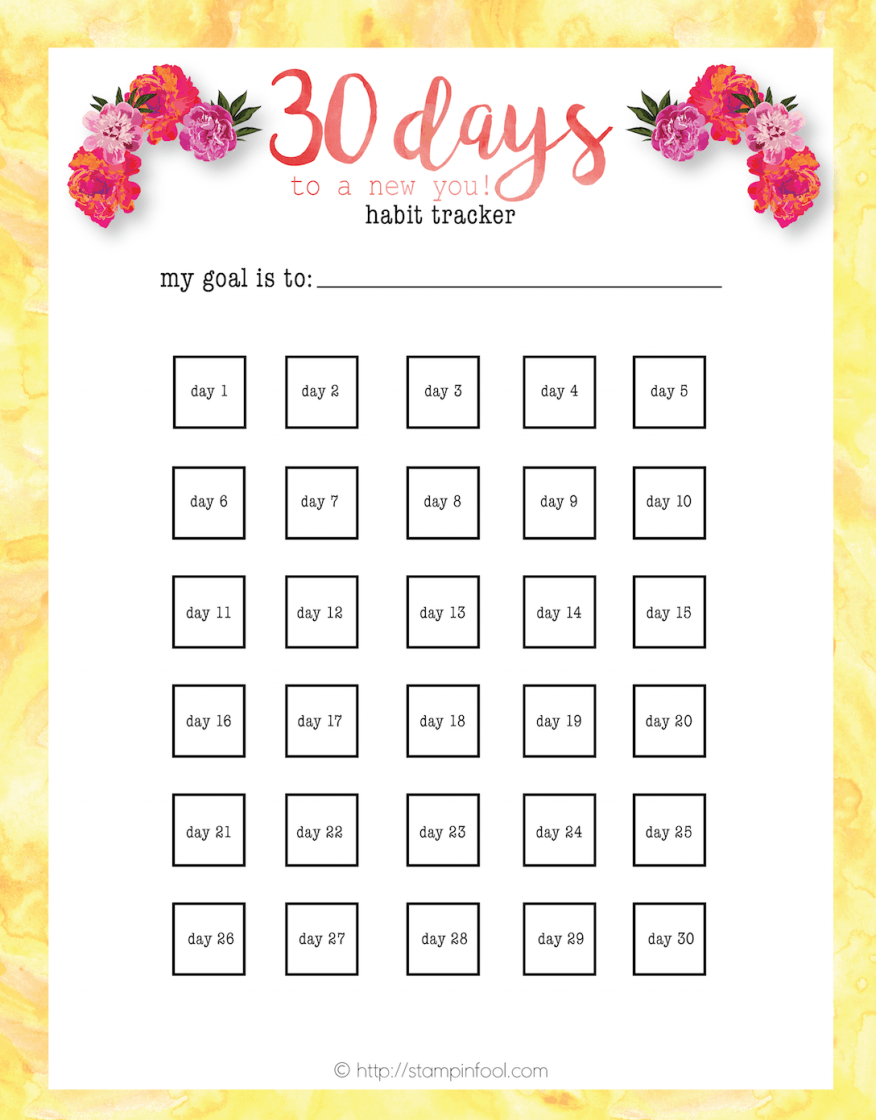 Whole 30: Free 30 Day Printable | All Things Whole 30