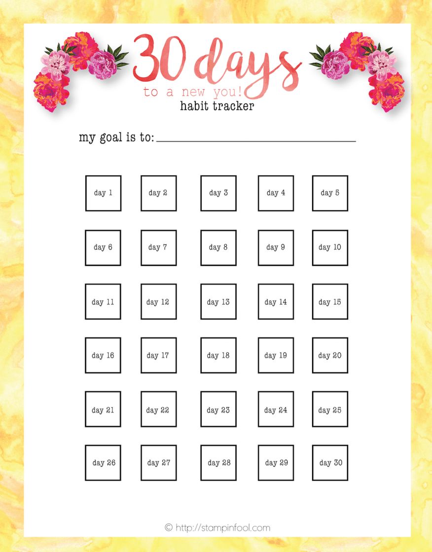 Printable Whole 30 Calendar