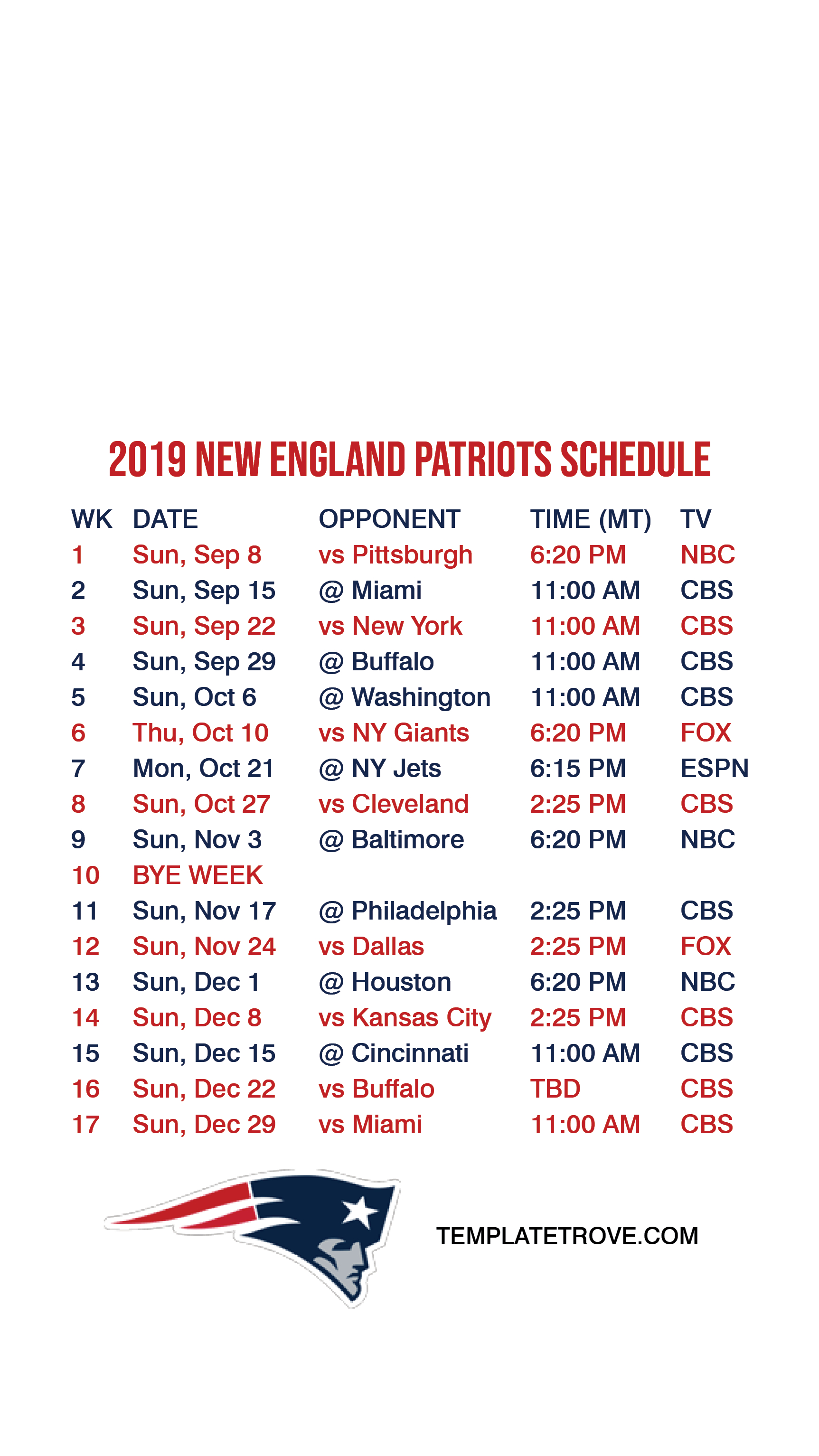 Print Buffalo Bills Schedule 2020 Example Calendar Printable