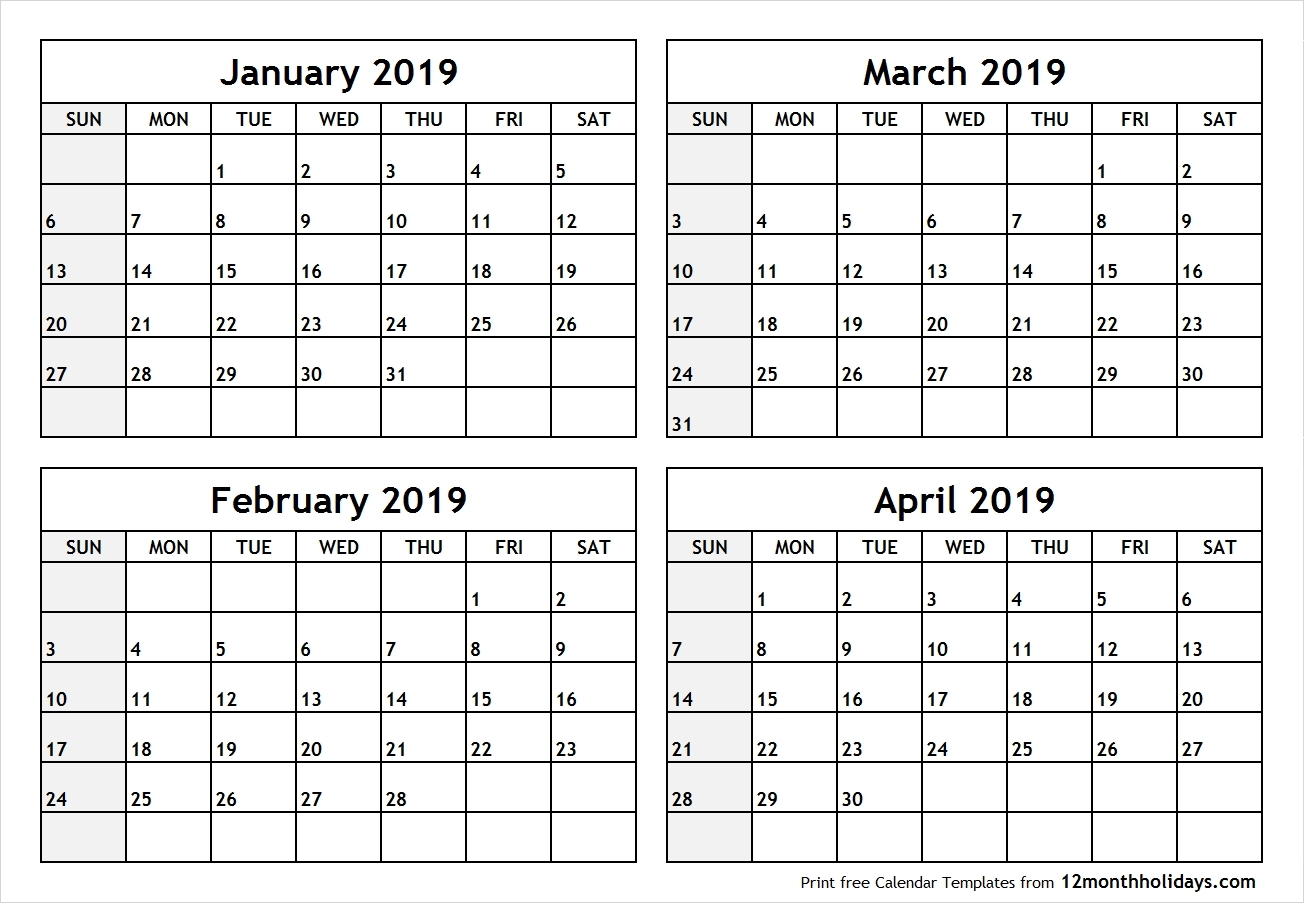 Printable Calendar Monthly 2020 Two Per Page Example Calendar Printable