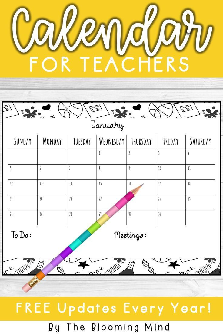 Bulletin Board 2020 Calendar Printable