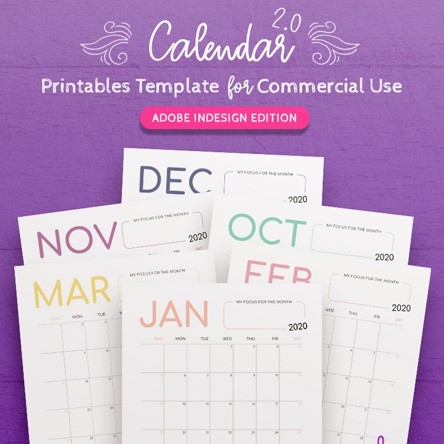 Does Indesign Have A 2020 Calendar Template Example Calendar Printable