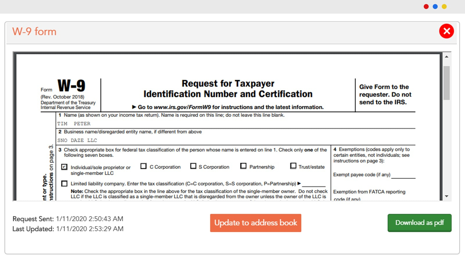 2020 W 9 Form Print Form Pdf | Example Calendar Printable