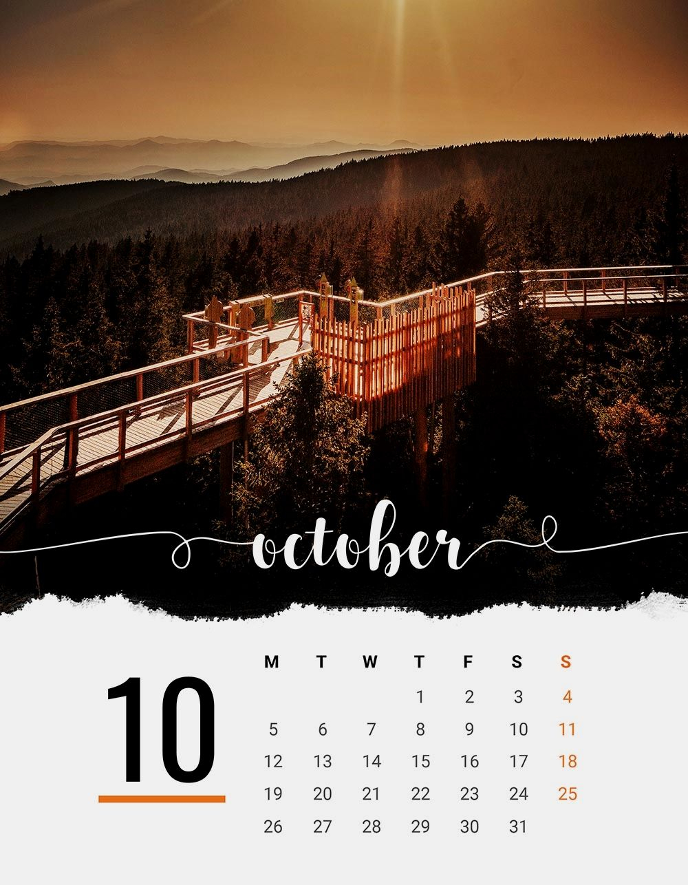 2020 Printable Calendar Template | Add Your Own Photos