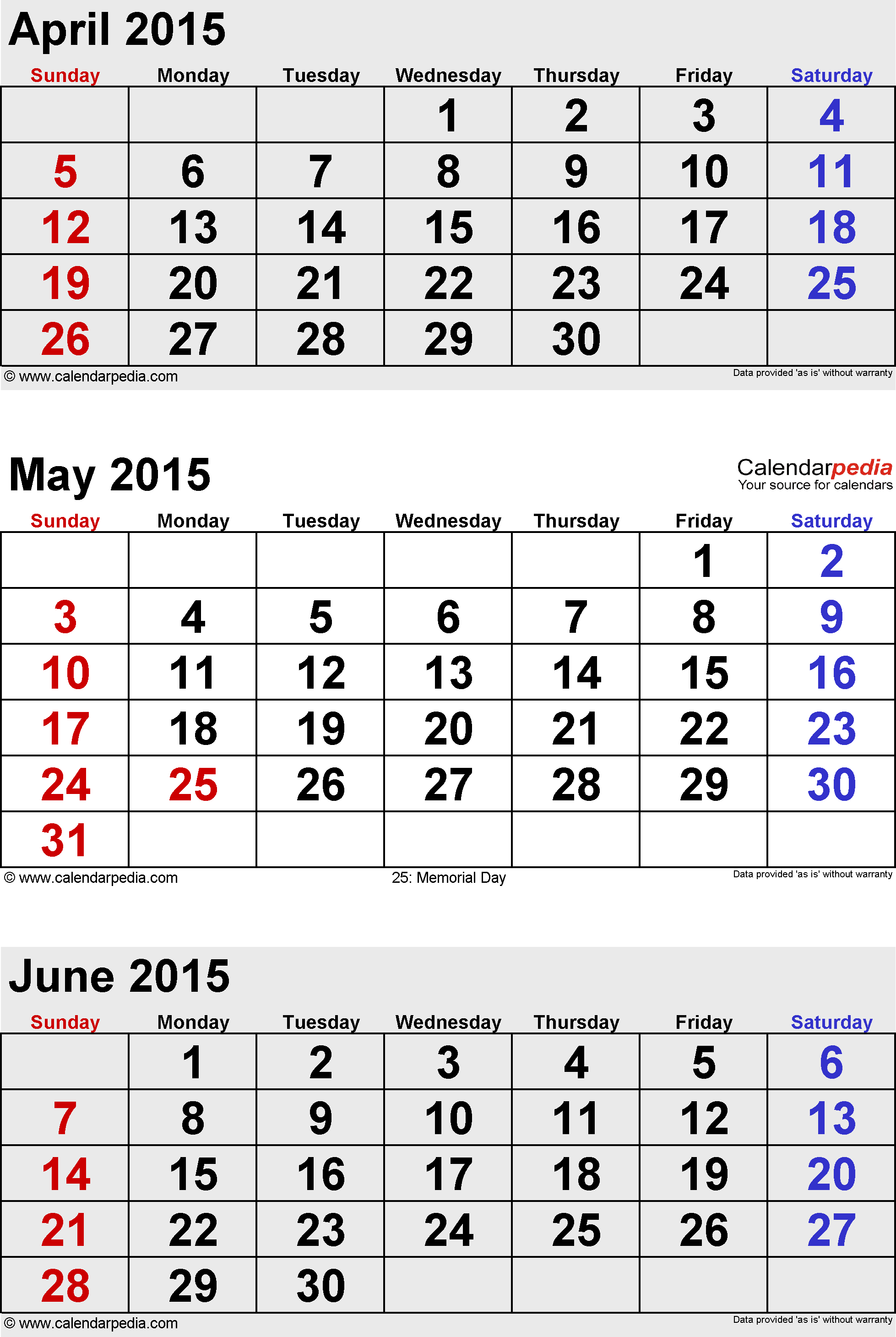 3 Month 2015 Calendar - Tunu.redmini.co