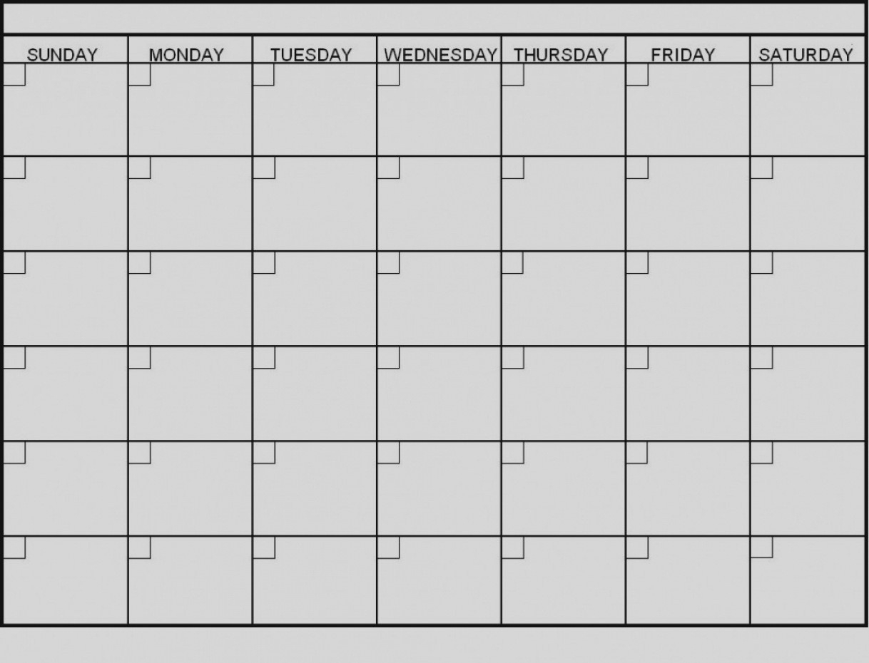 6 Week Blank Calendar Printable | Calendar Template Information